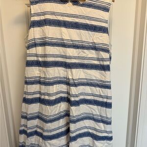 J. McLaughlin Blue and White Striped Dress